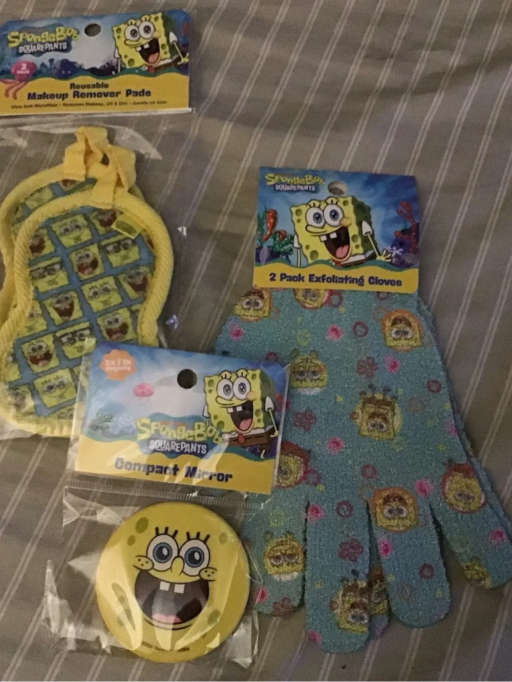 SpongeBob SquarePants Yellow & Blue Reusable Makeup Remover Pads